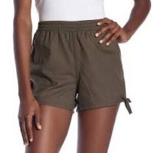 Madewell High Waist Olive Green Women’s Side Tie Shorts